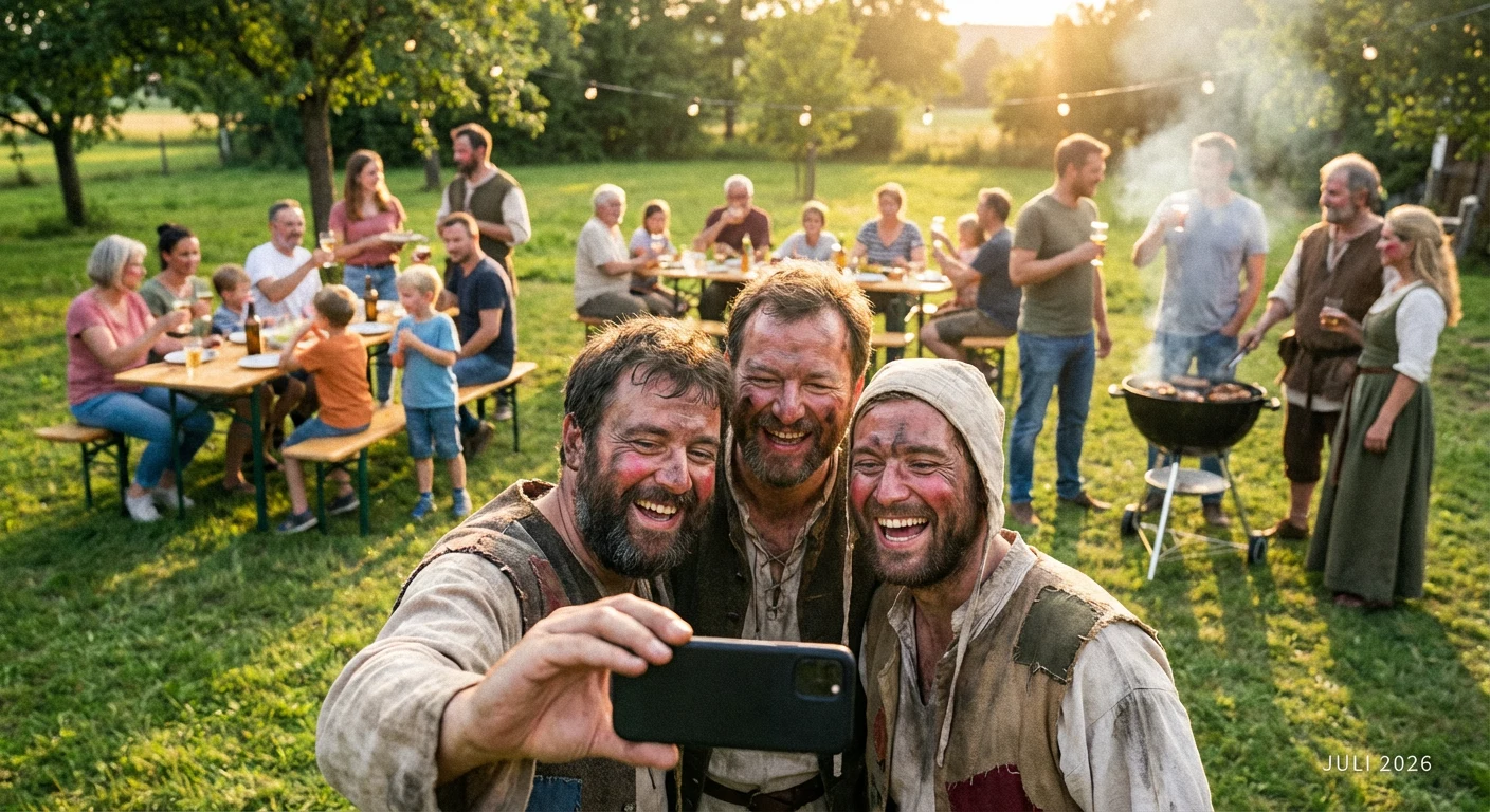 Theater-Ensemble feiert nach erfolgreicher Aufführung